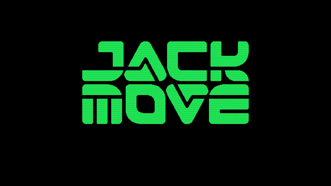 Title screen for the game Jack Move